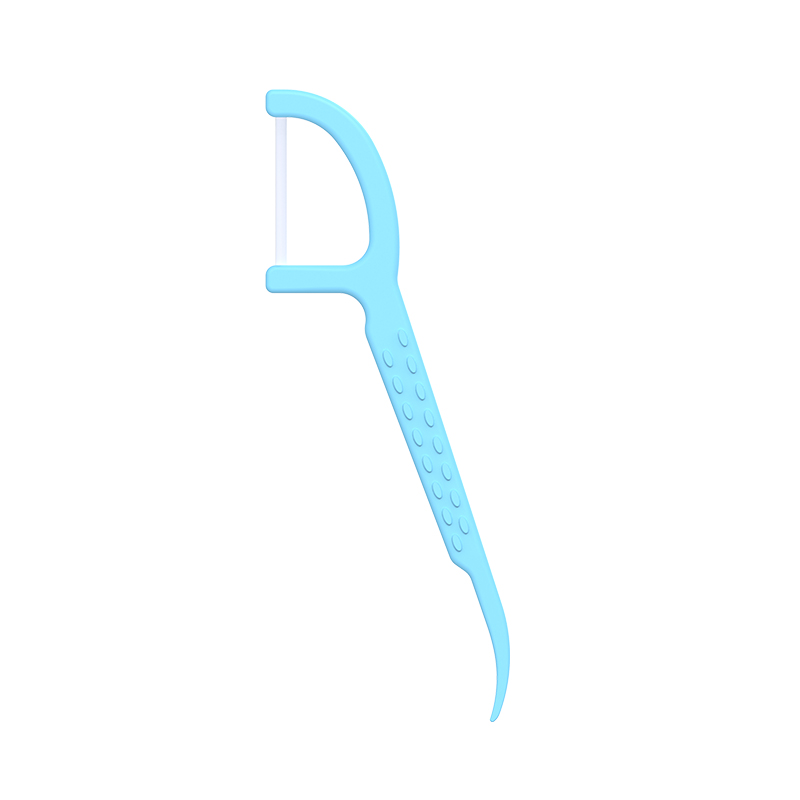 Zatwierdzona przez ISO wykałaczka z tworzywa ABS o smaku miętowym i nicią dentystyczną